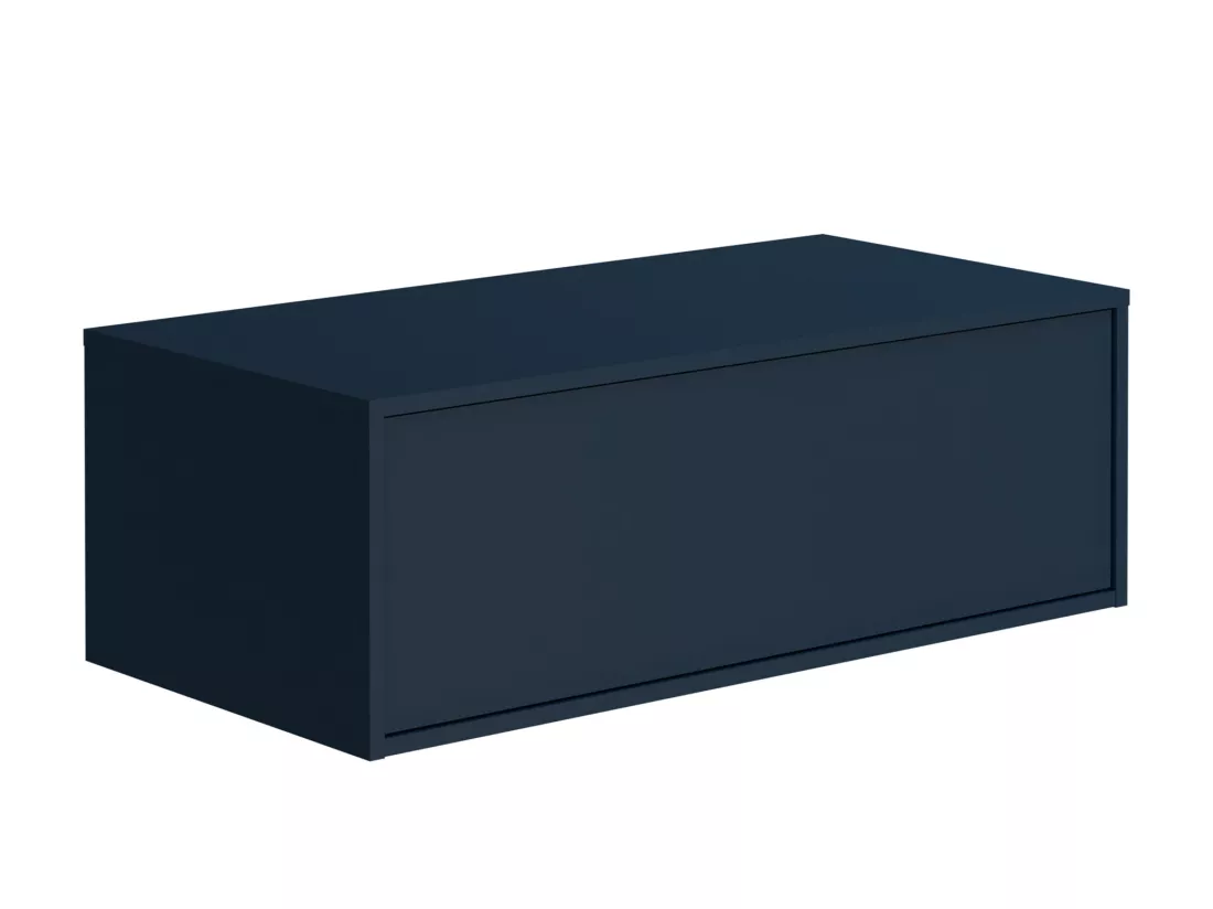 Meuble sous vasque suspendu - Coloris bleu nuit - 94 cm - TEANA II