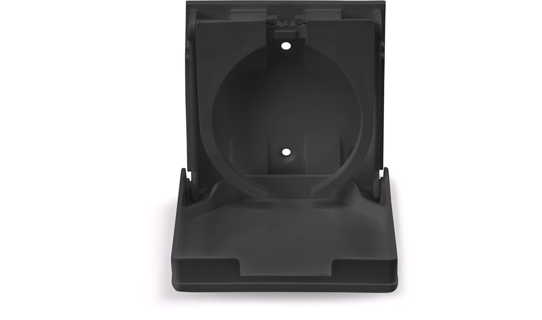 Kopholder plast justerbar, Sort
