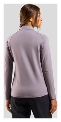 Pull Femme Odlo Essentials Light 1/2 Zip Gris
