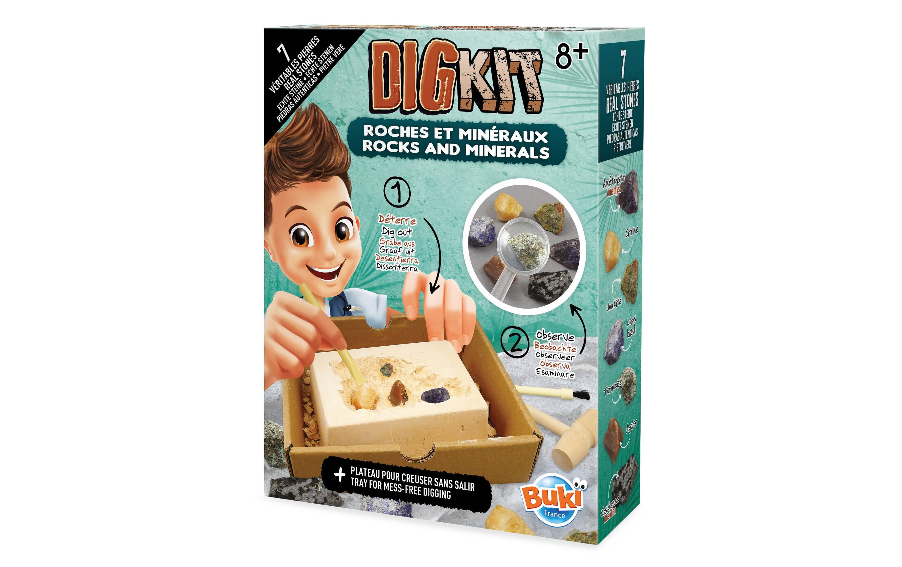 Experimentierkasten DigKit Steine und MineralienAusgrabungs-Set