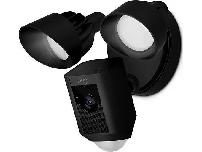 Ring Floodlight Cam Wired Plus - Netværksovervågningskamera - udendørs - vejrbestandig - farve (Dag/nat) - 1080p - audio - trådløs - WiFi - AC 120/230 V