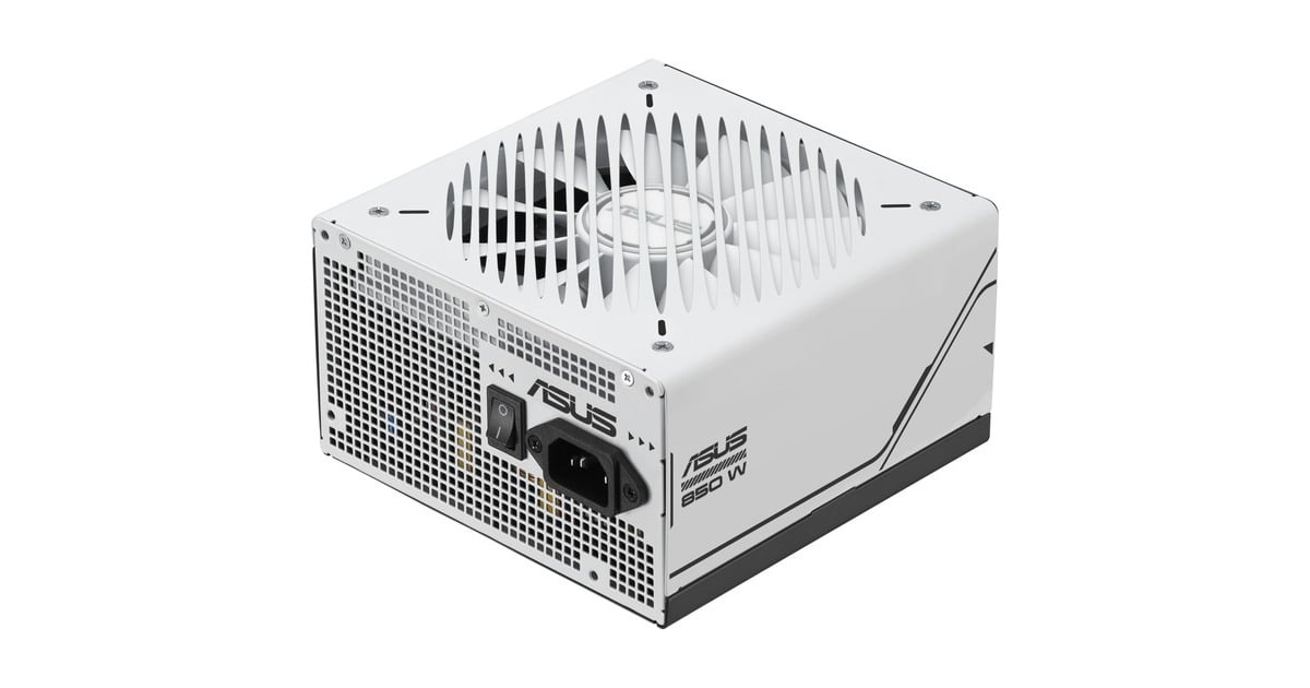 ASUSPrime Gold modulaire 850 watt voeding   (Wit, 1x 12V-2x6, 3x PCIe)