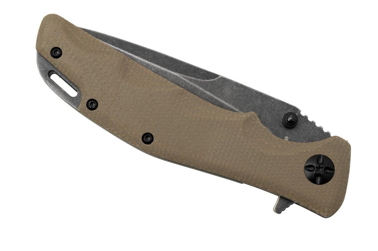 Fox Edge Mandatory Fun, Tan Micarta, FE-025 zakmes