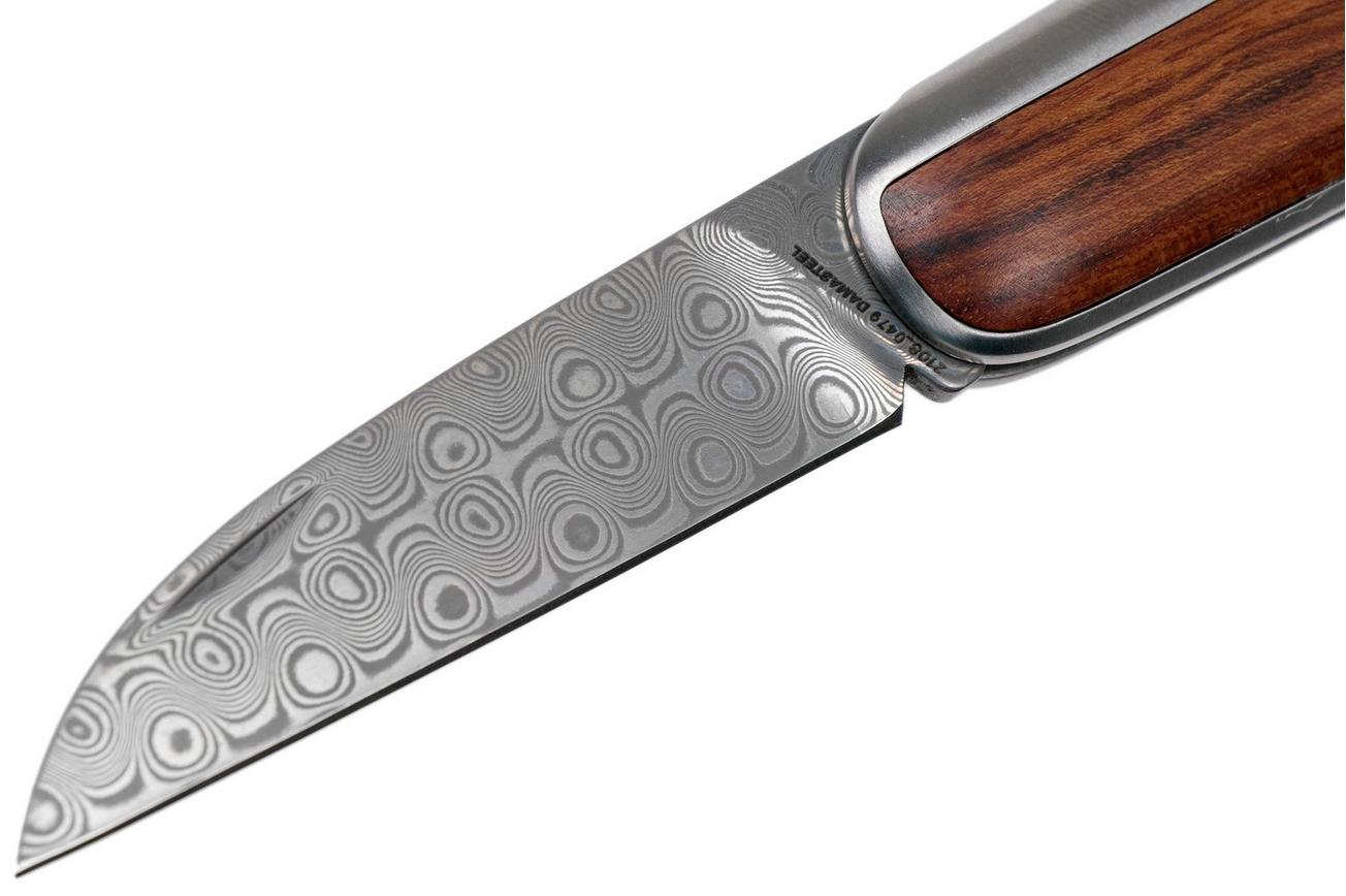 The James Brand The Pike, Rosewood, Damascus, KN110159-00 zakmes