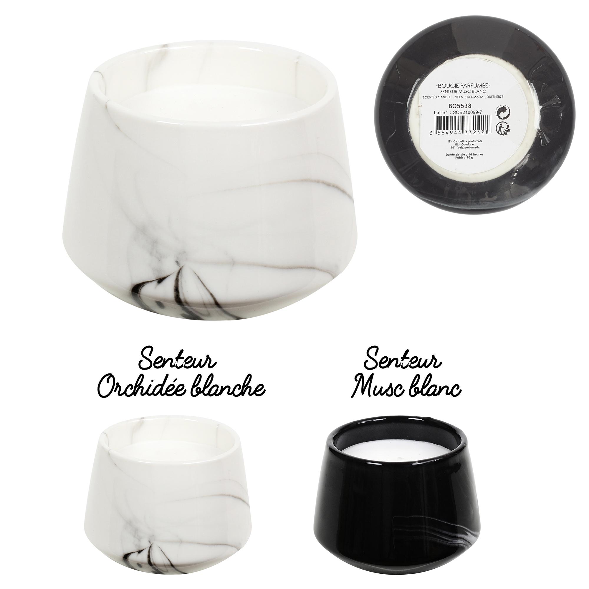 BOUGIE PARFUMEE MARBREE H8.5CM