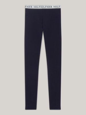 Calça legging comprida com cós elástico e logo Monotype da Hilfiger