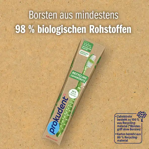 Recycling Zahnbürste mittel