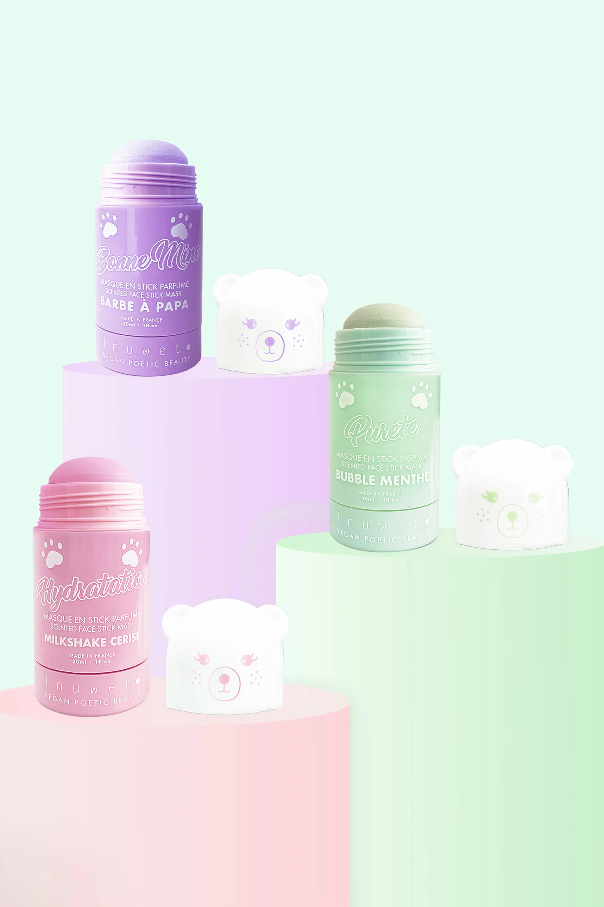 Inuwet (In Unicorn We Trust) Masque détox en stick à l’argile-30 ml