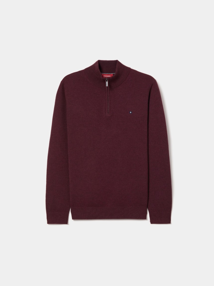 Camisola de lã com carcela