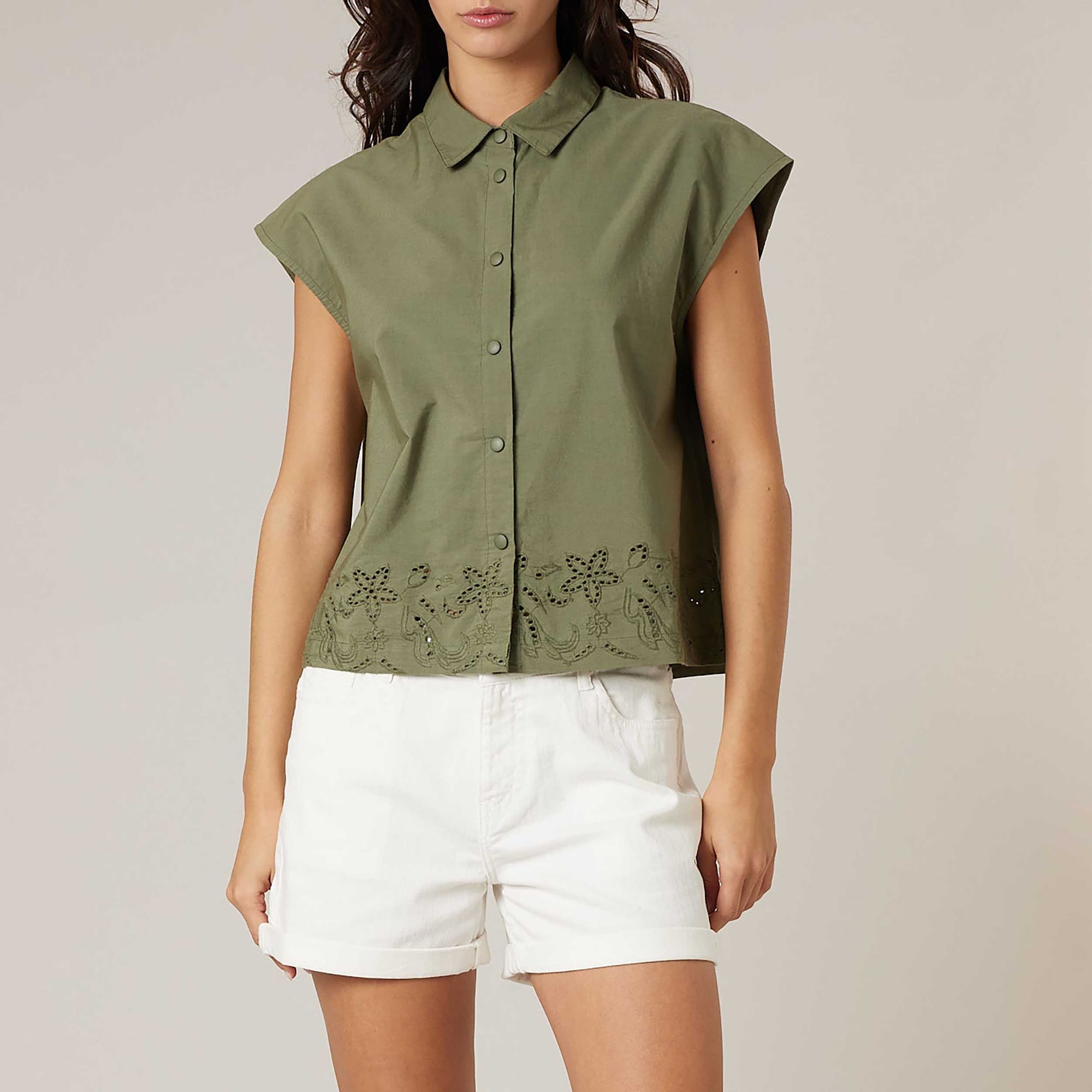 Blouse Femme kaki