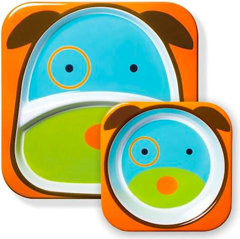 SET MELAMINE ZOO - DOG - Multicolore