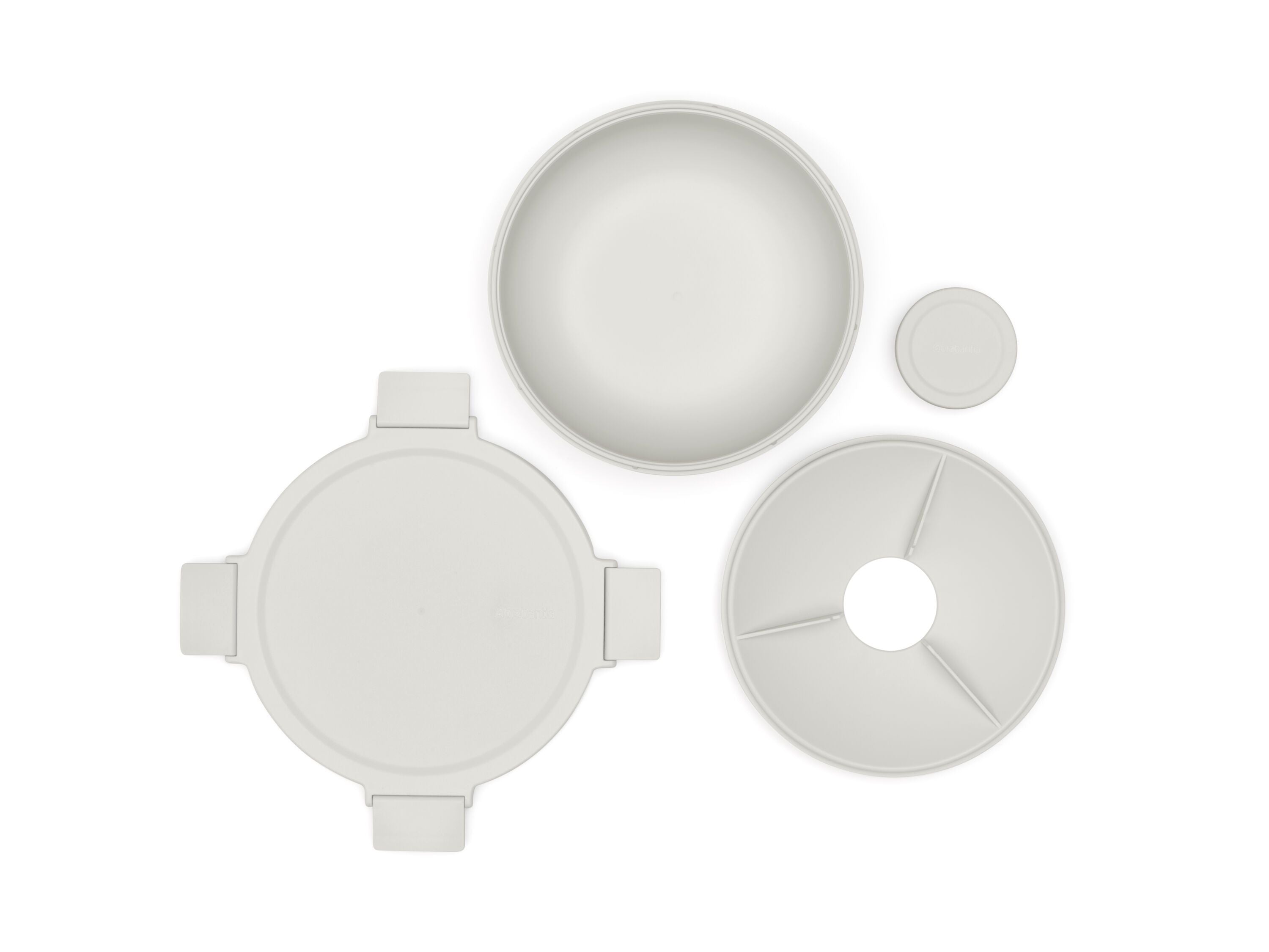 brabantia MAKE & TAKE Salatbox - Hellgrau / H: 7.5 cm