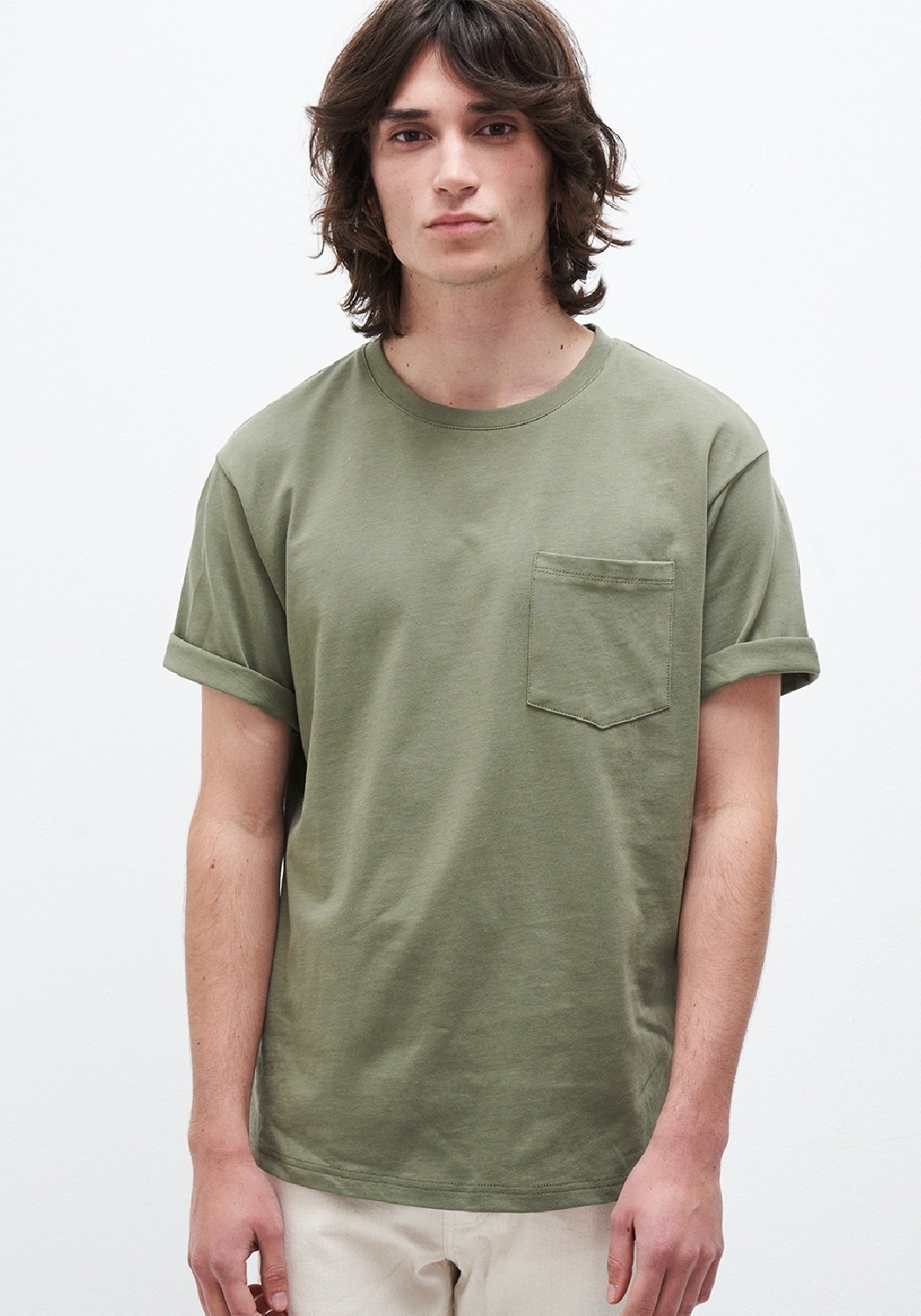 Kuyichi T-Shirt Liampo Tee Army Green