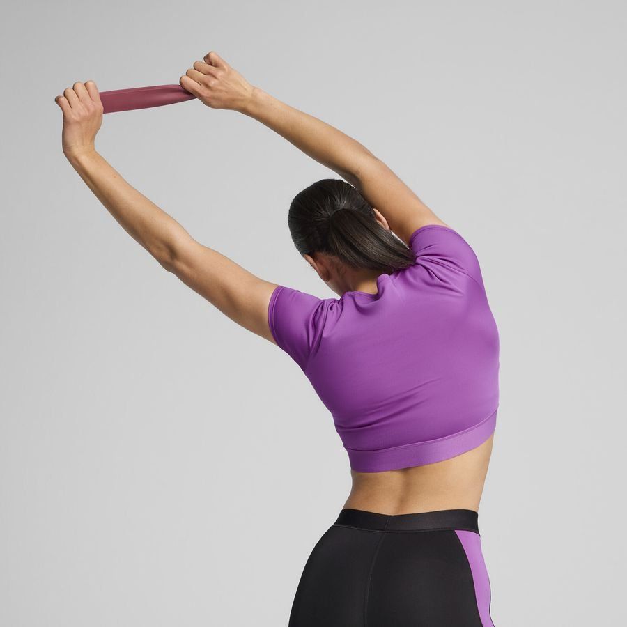 PUMA Strong Cropped T-Shirt - Violet