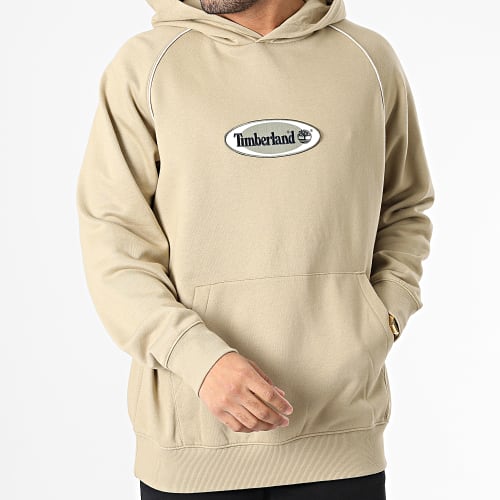 Sweat Capuche Oval Logo A67B5 Beige