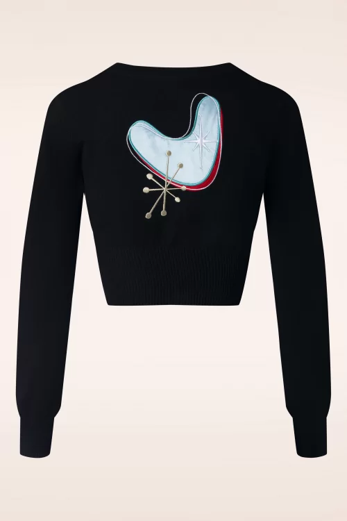 Banned Retro Let's Go Bowling vest in zwart