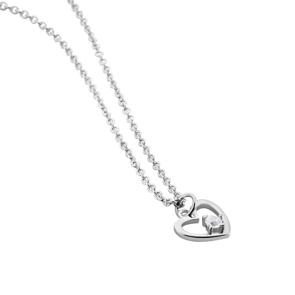 Collier Argent Sabino Oxydes De Zirconium