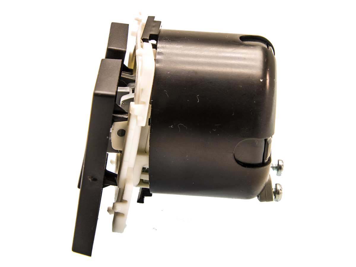 BBA 230 volt dubbele wipschakelaar - black