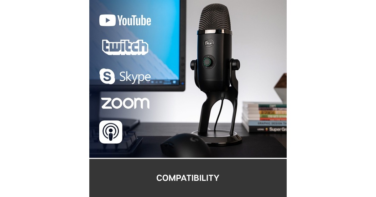 Blue MicrophonesYeti X microfoon  (Zwart, USB)