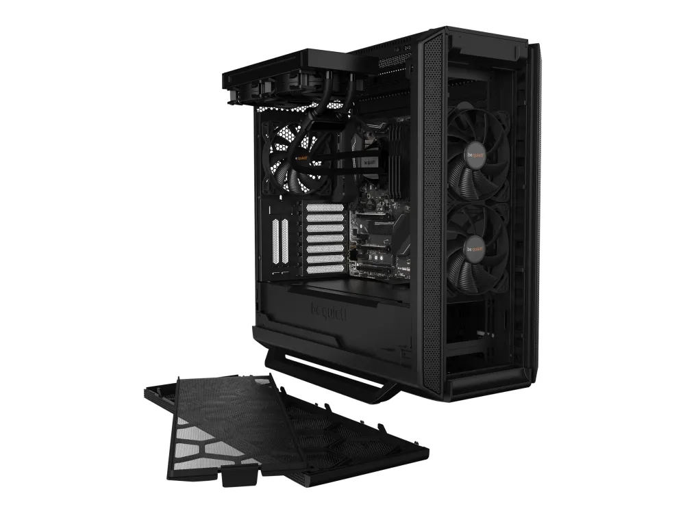 be quiet! Silent Base 802 - Tower - udvidet ATX - ingen strømforsyning (ATX / PS/2) - sort - USB/Lyd