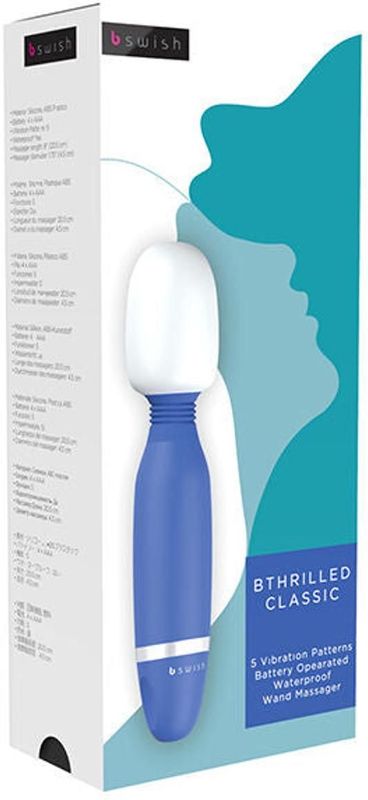 B Swish - bthrilled Classic Wand Vibrator Denim