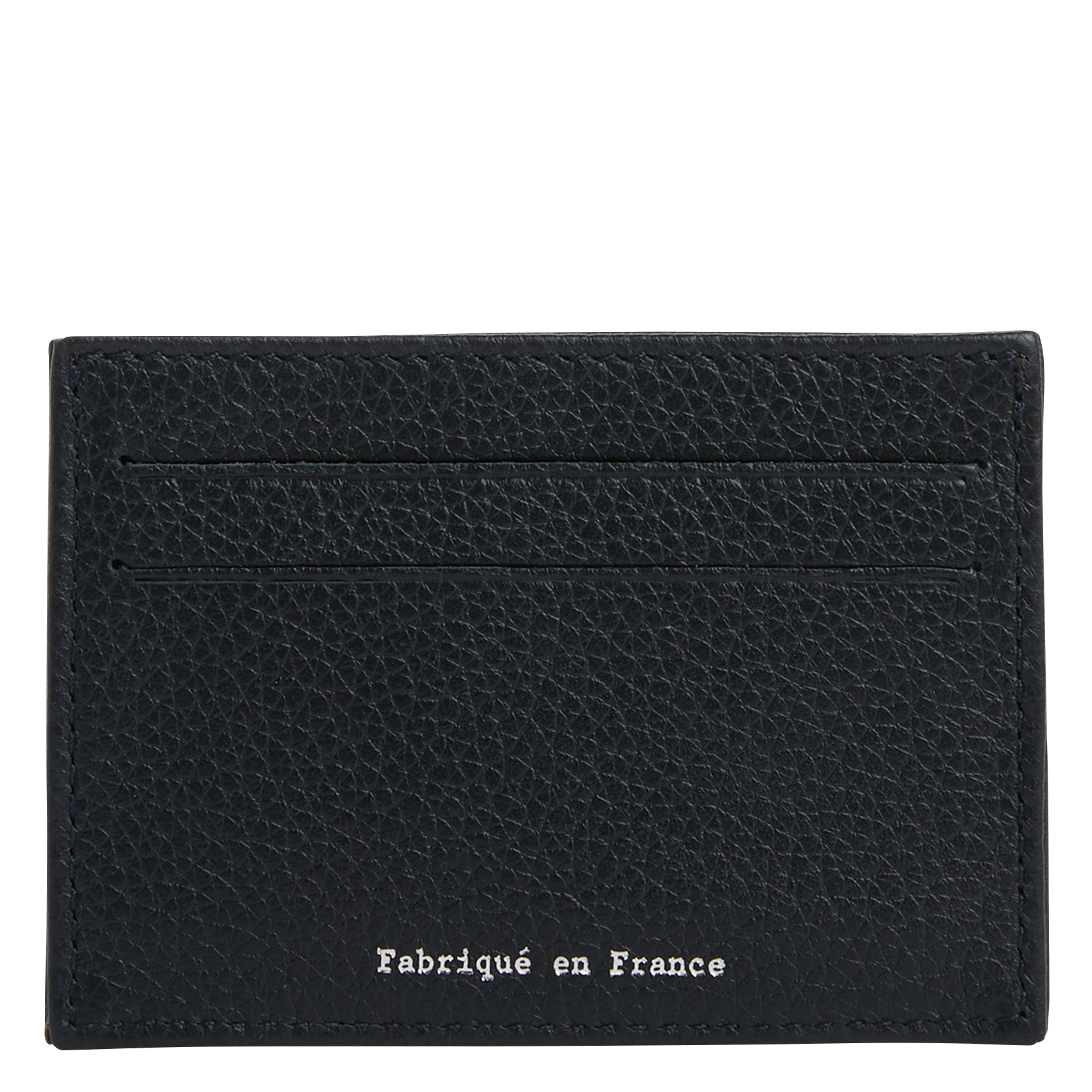 Porte-cartes en cuir grainé | Bleu