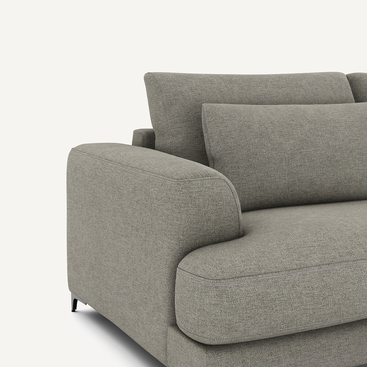 AM.PM<br>Sofá-cama de 3 lugares com textura em linho viscose, Marsile