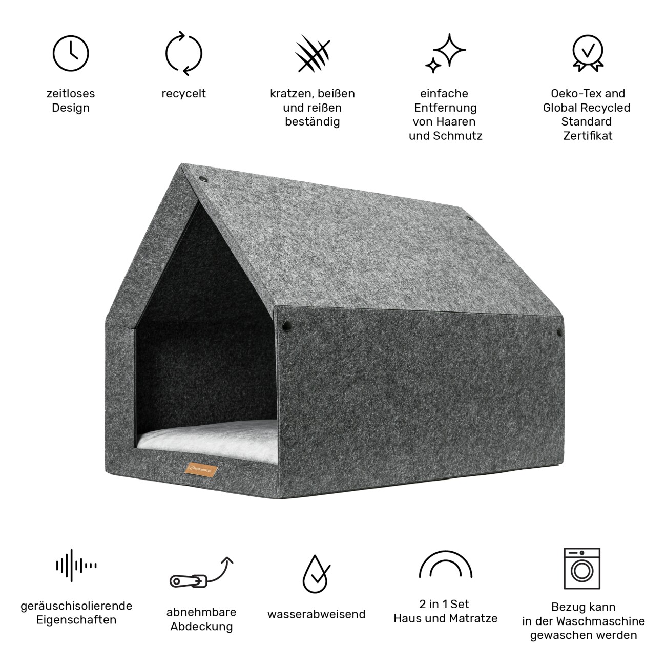 Rexproduct PetHome Dunkelgrau navy S