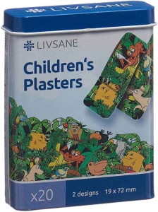 LIVSANE Kinderpflaster Jungle Animals, 20 Stück