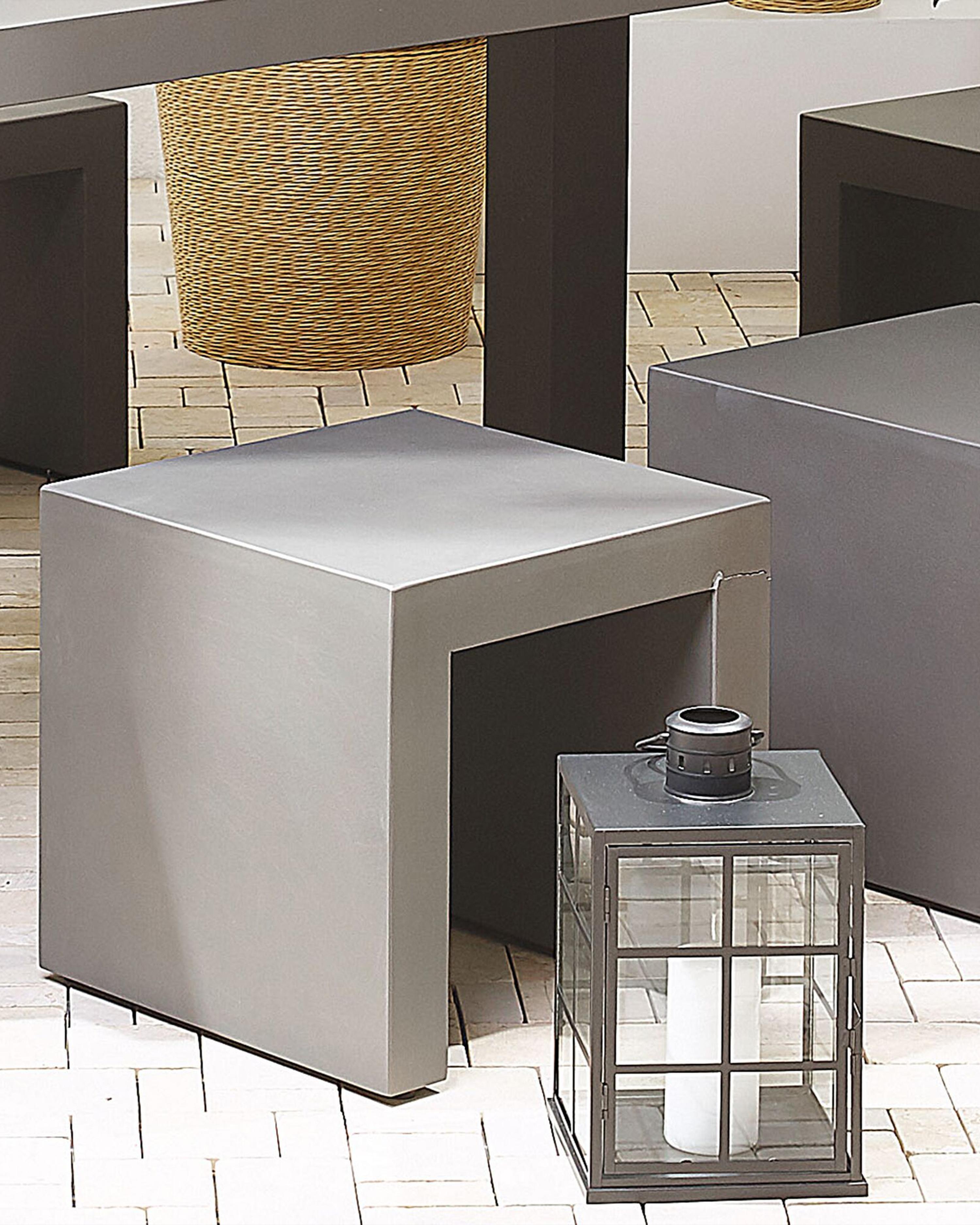 Set van 2 tuinstoelen TARANTO Beton Grijs
