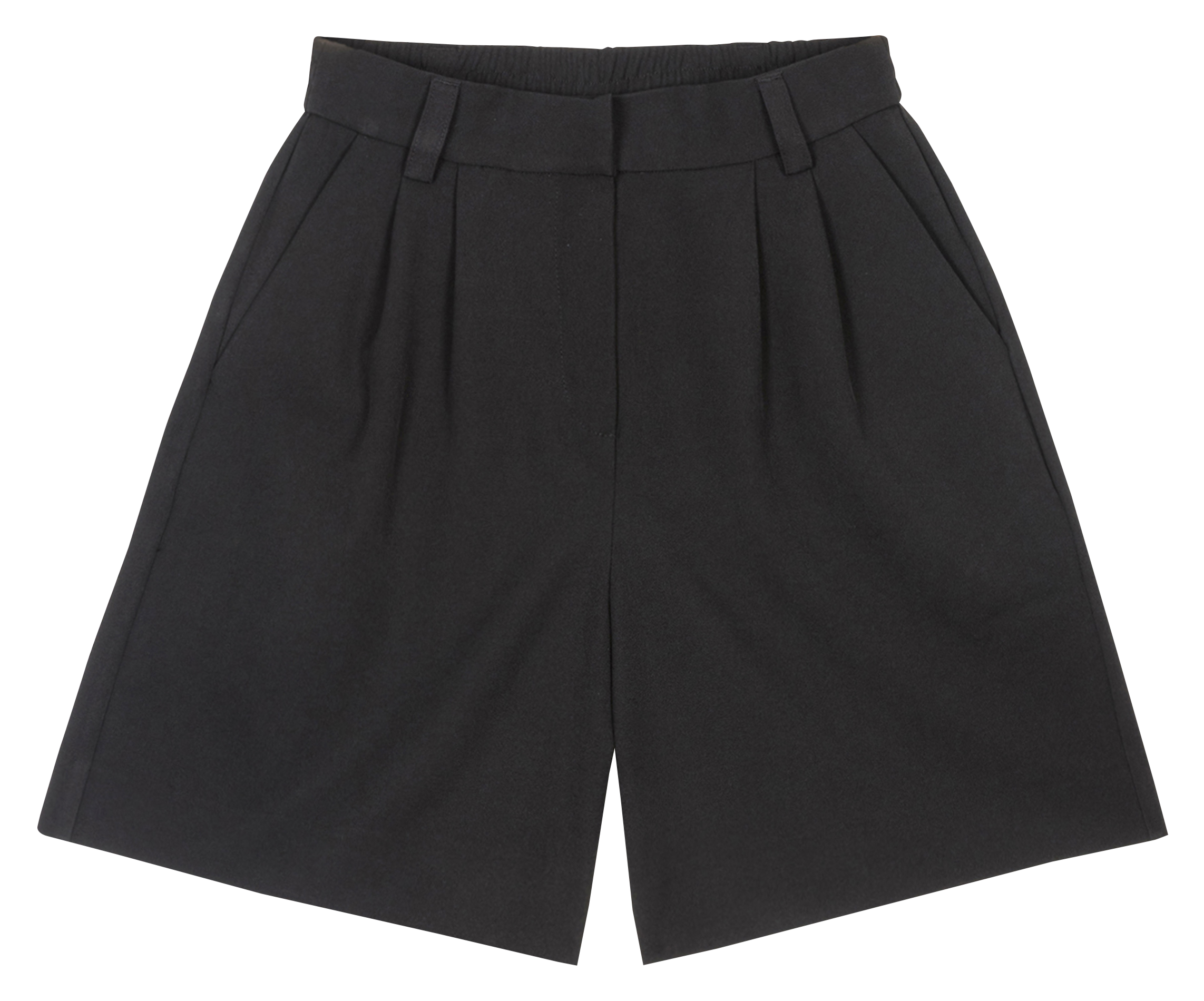 PALIO - Bermuda taille haute | Noir