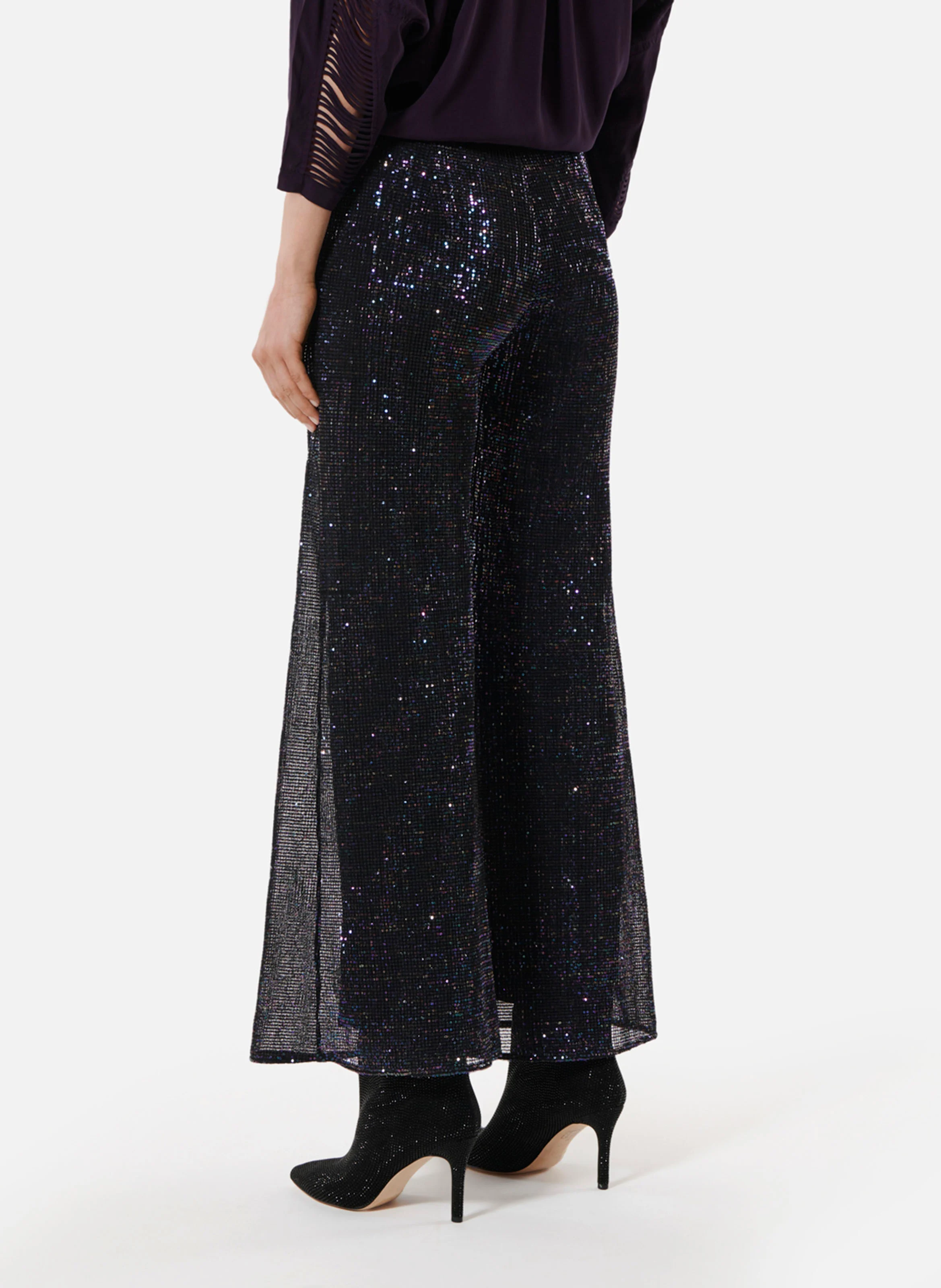 STEEVIE - Pantalon slim à sequins| Multicolore