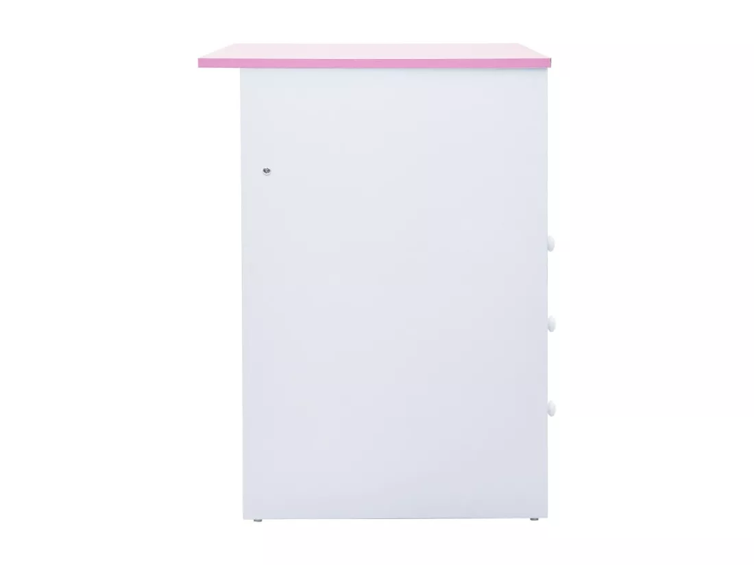 Bureau pour enfants Inclinable Rose et blanc