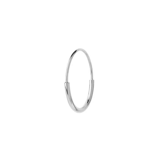 Maria Black  Delicate hoop ørering, Sølv - 18 mm.