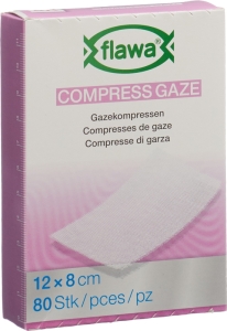 Flawa Gazekompressen 8x12 cm