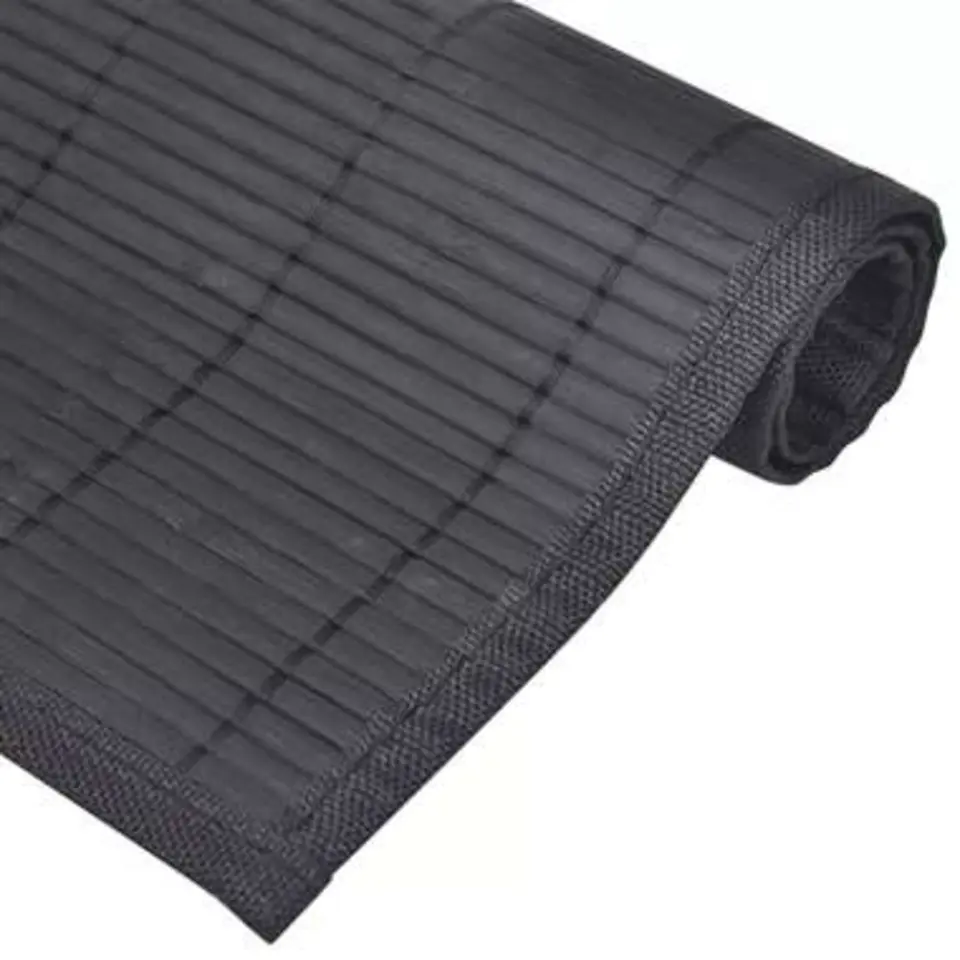 vidaXL - Placemat - Zwart - Bamboe