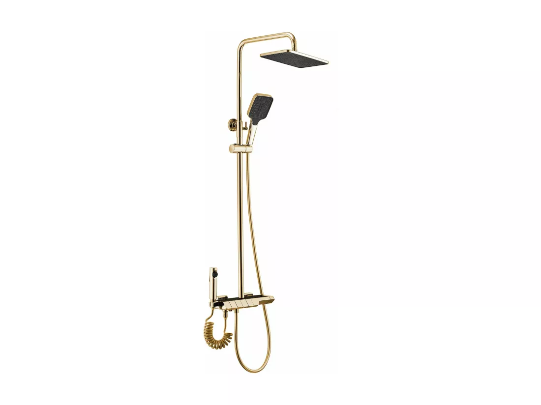 Kit De Douche Avec Thermostat Rea Rob Termostat Gold