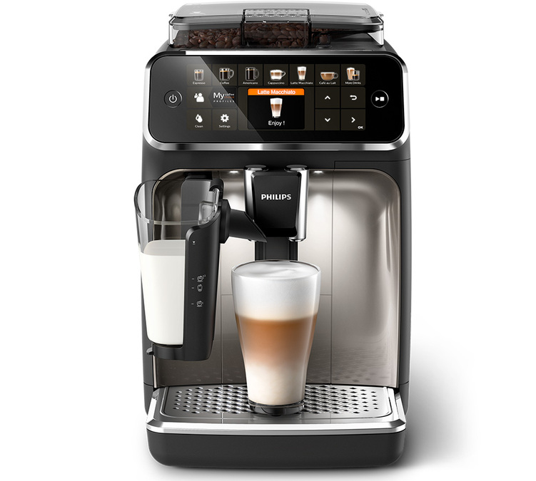 PHILIPS Série 5400 EP5447/90 LatteGo - Chromée - Garantie 3 ans Coloris:Argent