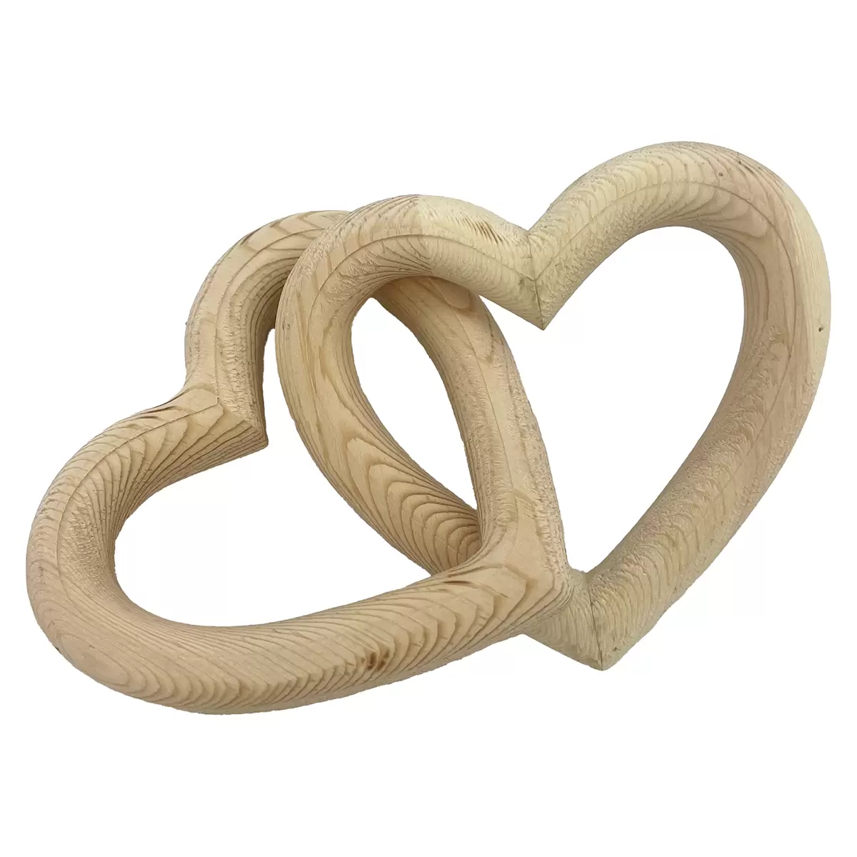 Holz Herzen Wooden Heart Braun