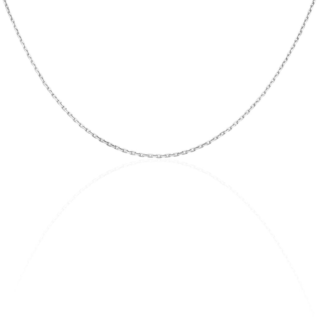 Chaîne Claudine Maille Forçat Argent Blanc