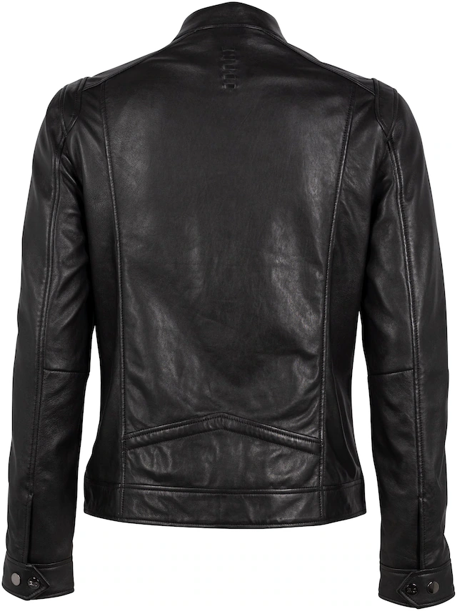 Mauritius Lederjacke »G2MOccer SF« mit Reissvershcluss, Ziernähte, Stehkragen