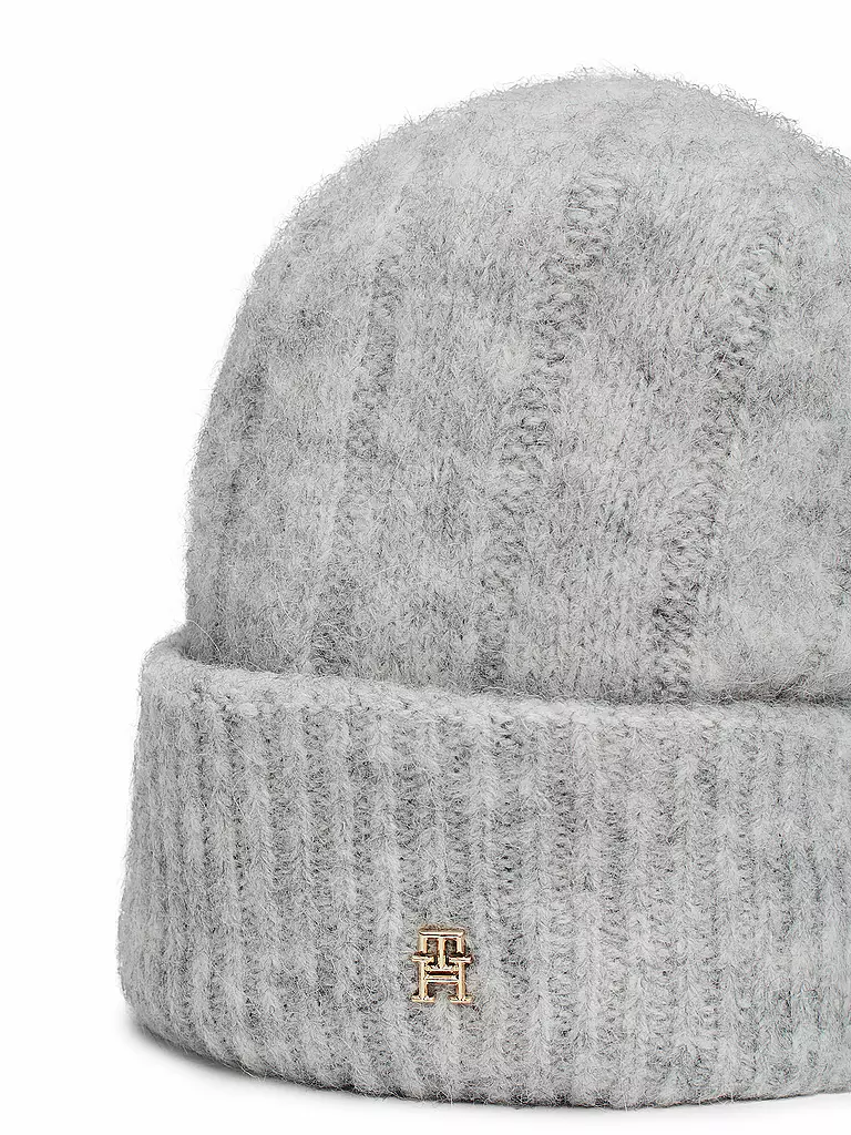 TOMMY HILFIGER Mütze - Haube hellgrau