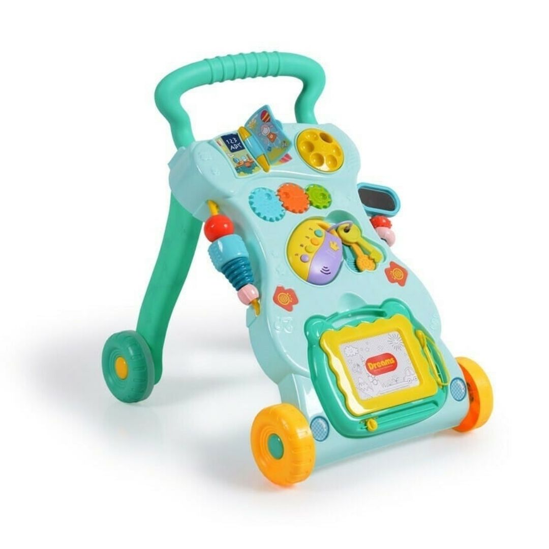Coemo Spiel- und Laufwagen Nancy Lauflernwagen für Babys Mintgrün