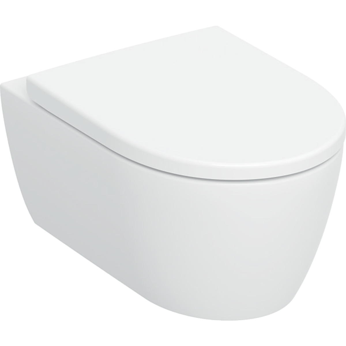 Geberit iCon toilet met Turboflush, Keratect en softclose zitting wit mat
