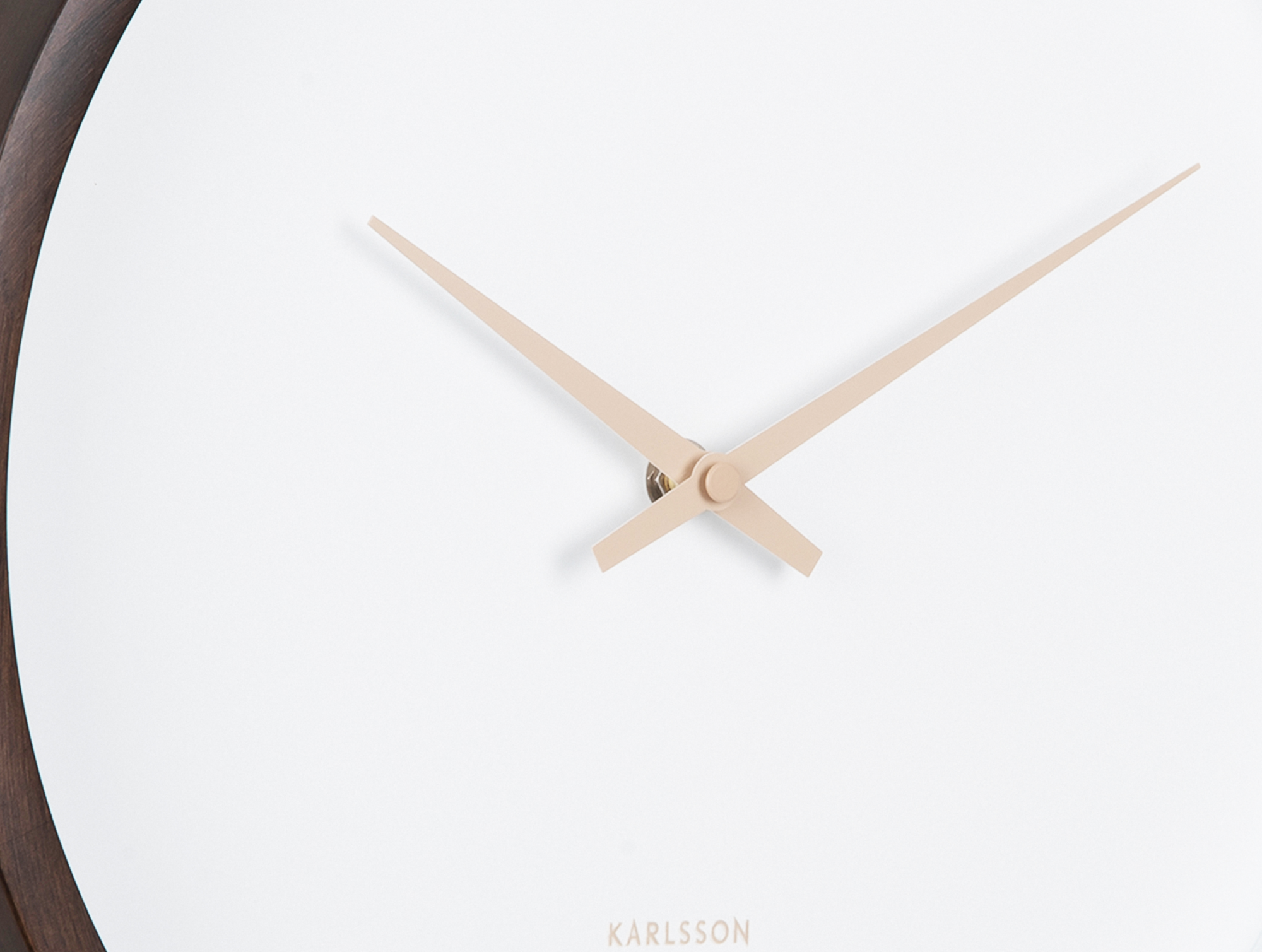 Wall clock Ancho dark wood medium