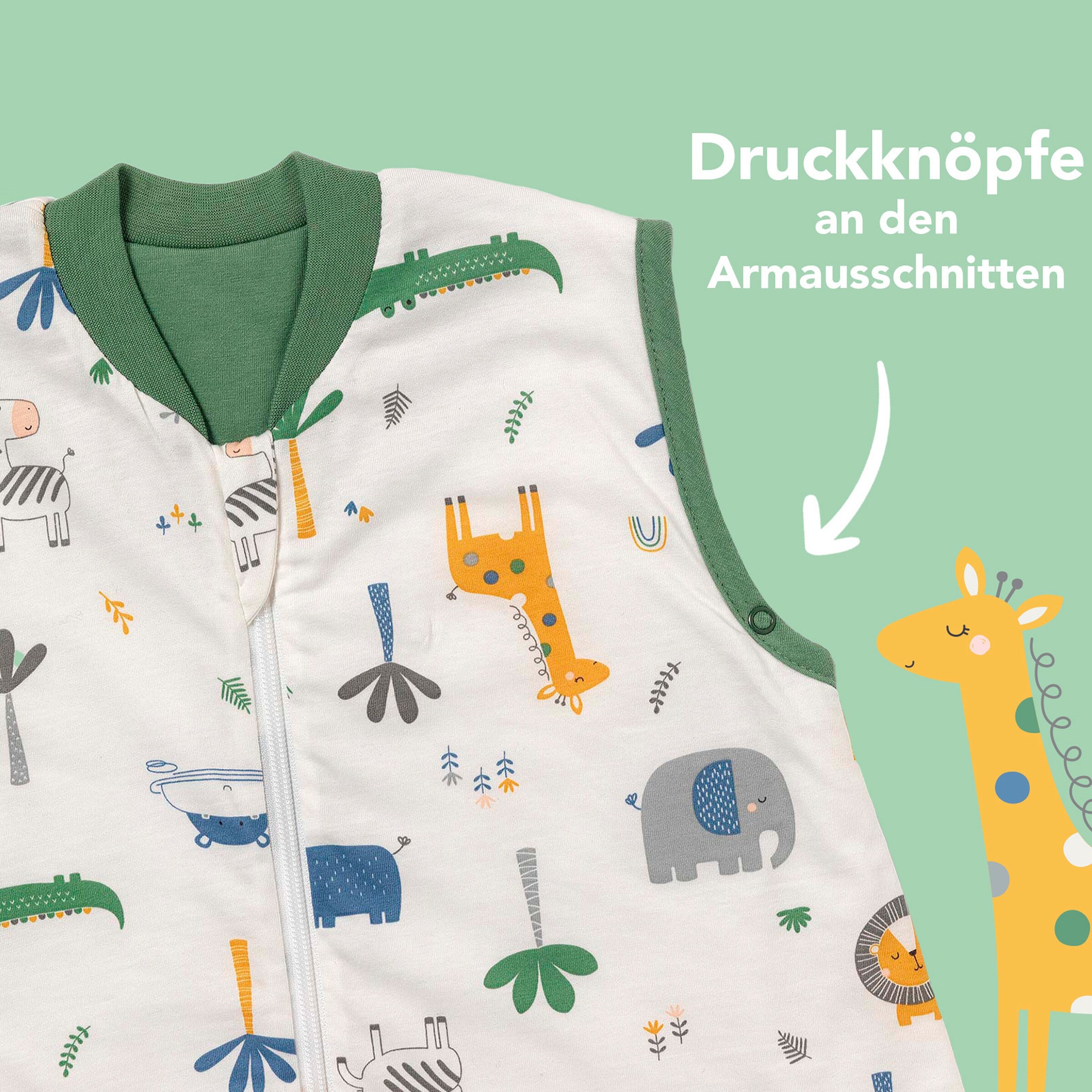 schlummersack Schlafsack ohne Füßen 1.0 Tog Dschungel