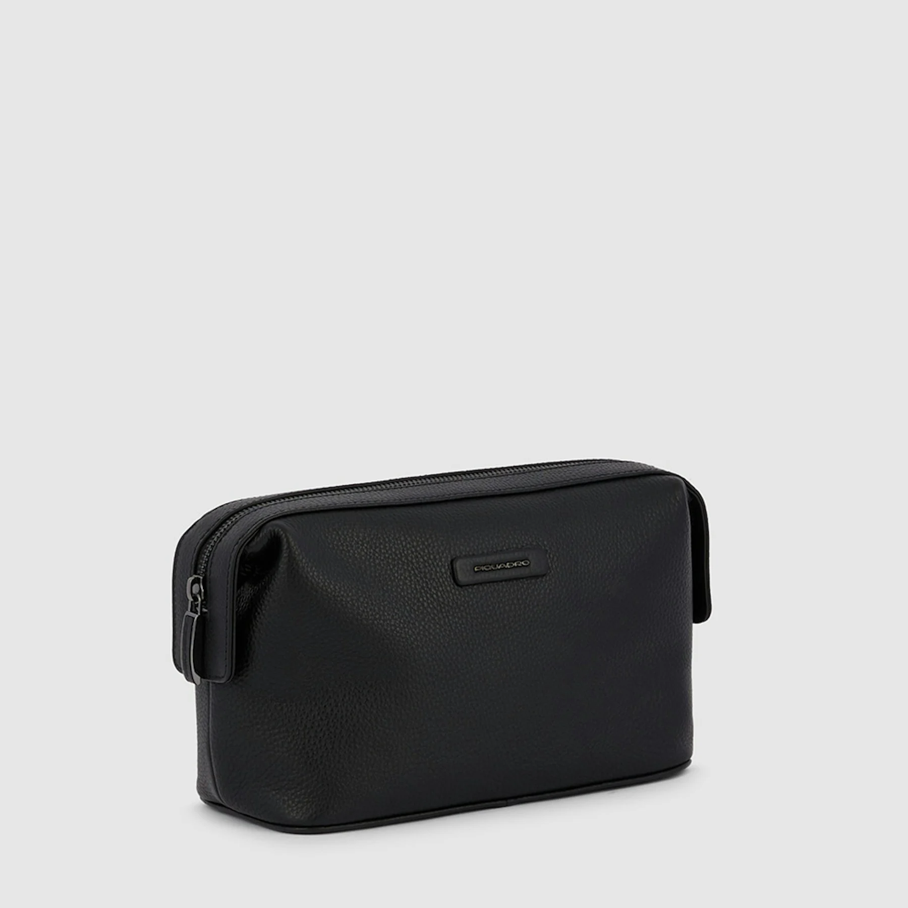 Trousse de toilette en cuir | Noir