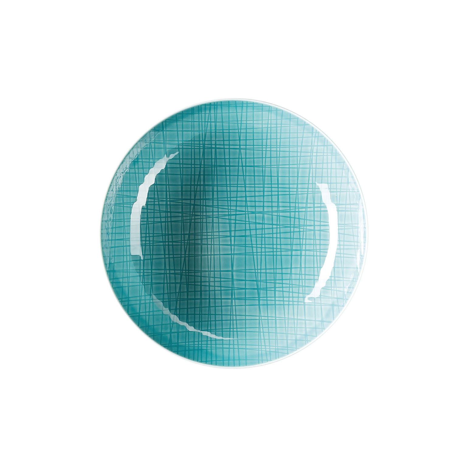 Mesh Colours Aqua Teller 21 cm tief