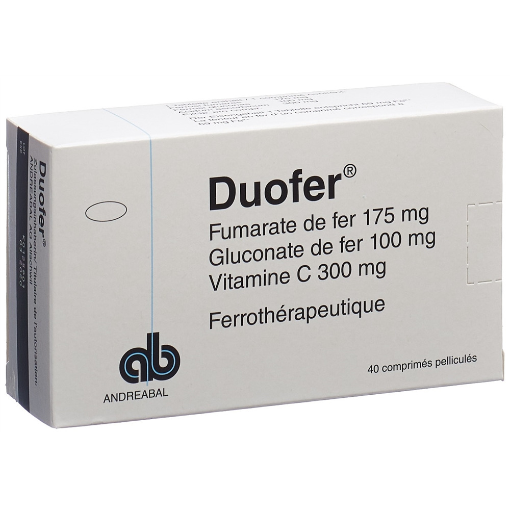 DUOFER Filmtabl Erw Blist 40 Stk<br>40 Stück, Blister, Filmtablette