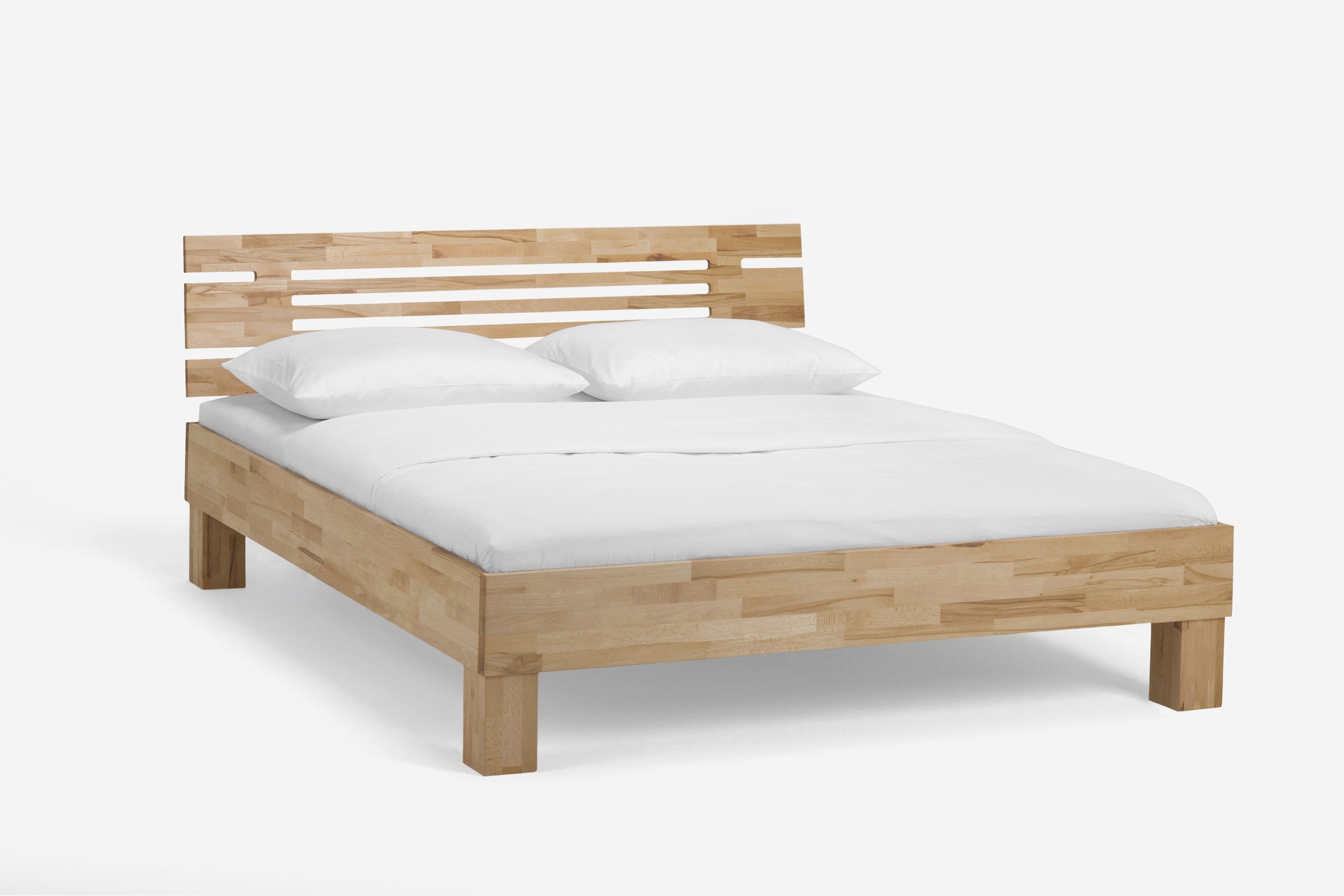 Holzbett Classic 90 x 190 cm Kernbuche geölt